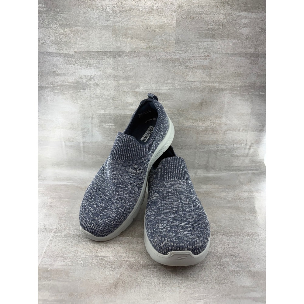 Skechers GOwalk Joy Navy Grey Space Dye Slip On Walking Shoes 124818 Women 8.5